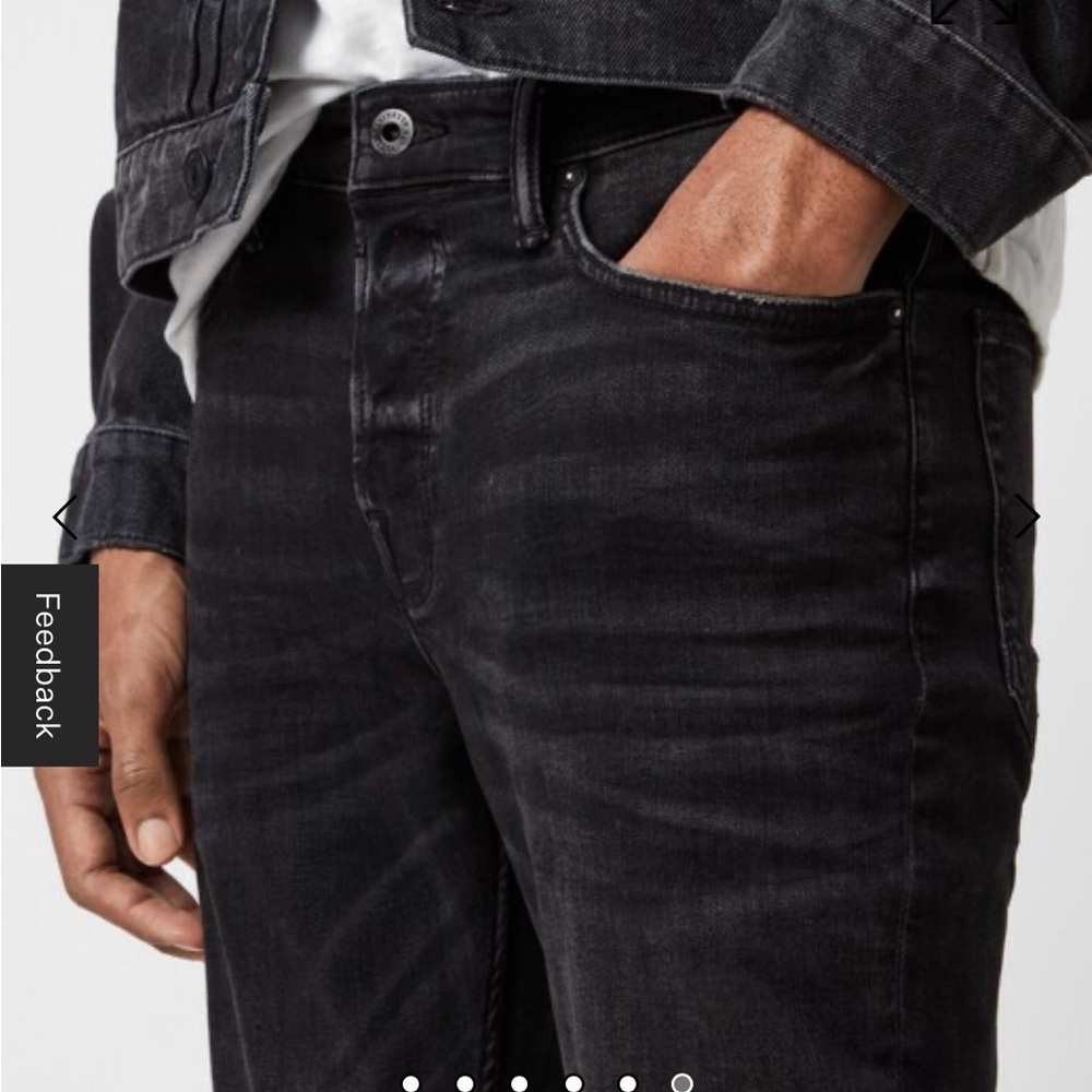 AllSaints Ronnie Washed Black jeans - Size 34 Men